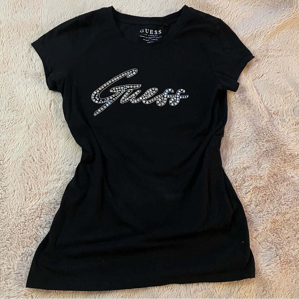 GUESS Sequin Logo Tshirt‎